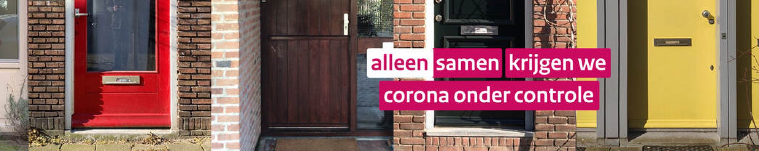 Corona 'Alleen samen krijgen we corona onder controle'