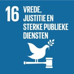 ​  Global Goal 16: vrede, justitie en sterke publieke diensten